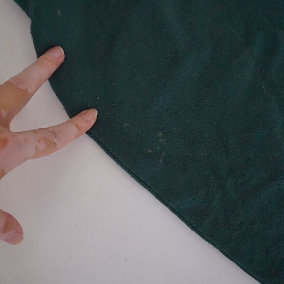 Vintage Green Soffe Sweatshirt Rag Doll Folksy Patchwork Hearts Graphic XL - Picture 10 of 11